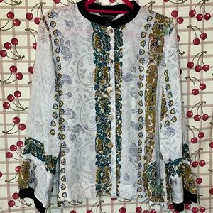 Citron Multicolor Patterned Blouse